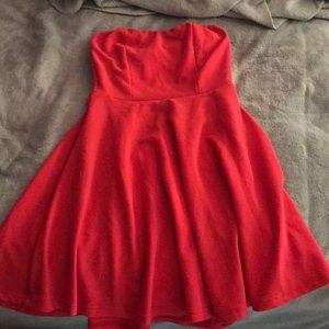 Lulus pink strapless dress size small